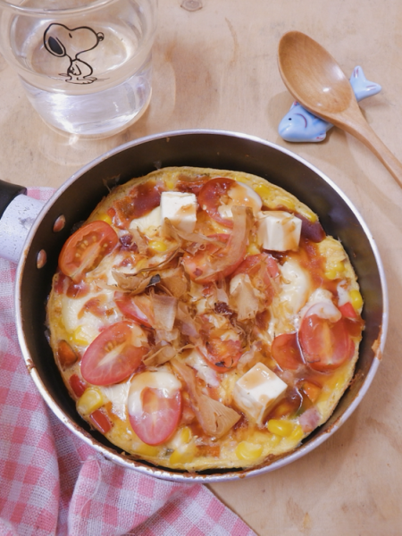 Trứng tráng rau củ và phô&nbsp;mai